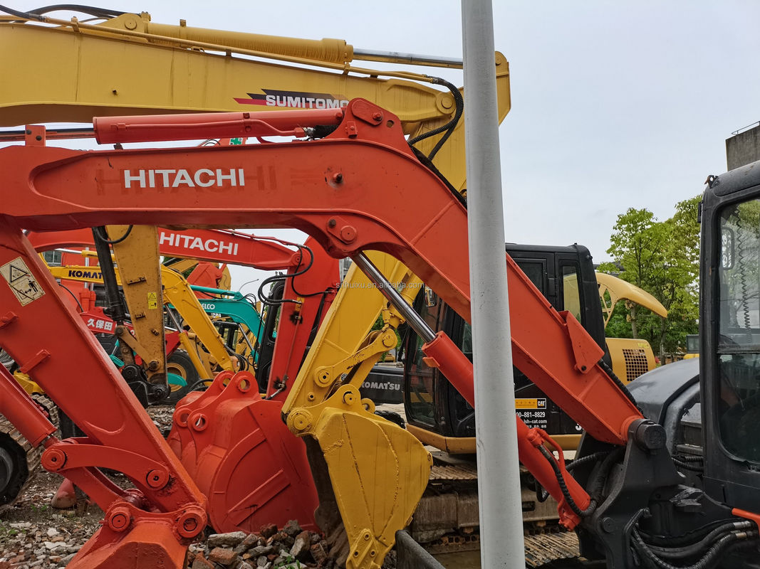 Hitachi dalam stok Kualitas bagus Hitachi ZX65 Excavator crawler hidraulik tangan kedua / Digger mini bekas Hitachi ZX65 Harga murah