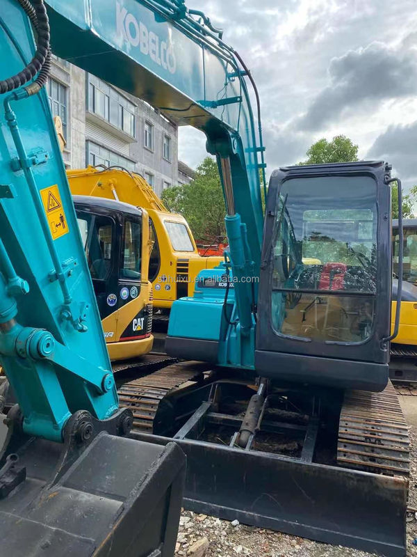 Warna Biru Cat Asli Digunakan Kobelco 75 Excavator Second Hand 7.5 Ton