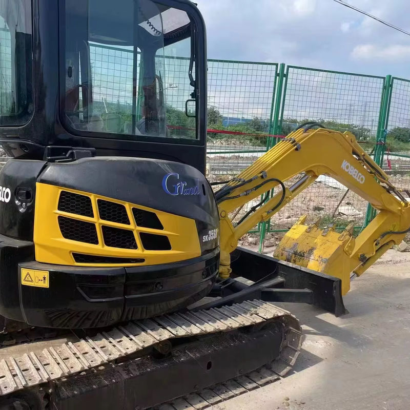 3.5 Ton Kobelco Sk35 Digunakan Kobelco Excavator Magic Screed Blue Color
