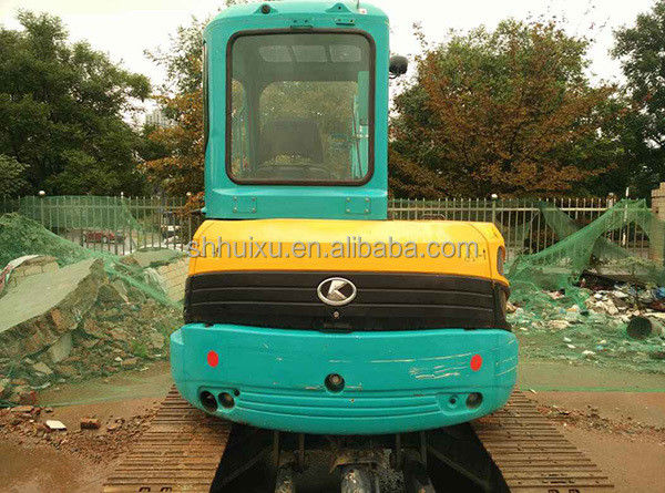 Kualitas Jepang digunakan excavator Kubota 155 kecil 5,5 ton mini bekas crawler excavator dengan pisau dan garis pemutus