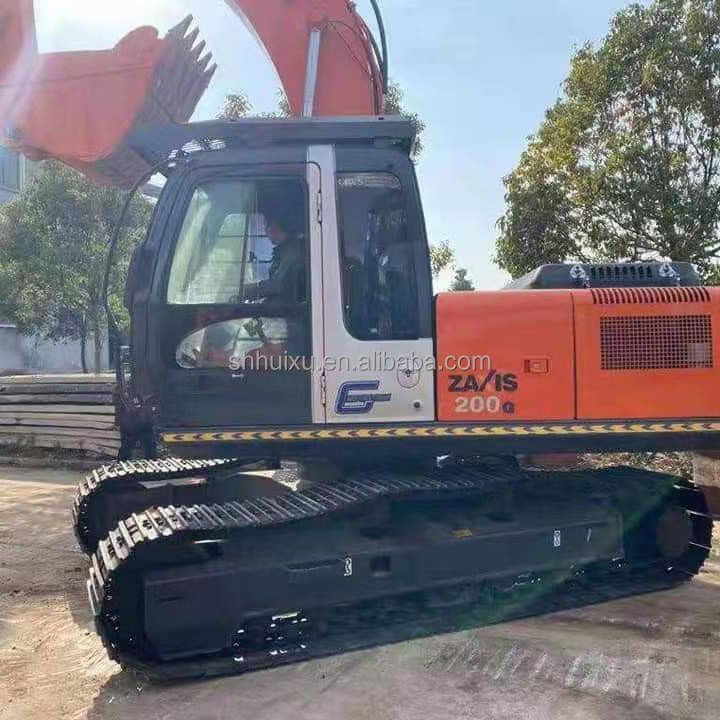 Hitachi dalam stok Kondisi baik Hitachi ZX200-5 bekas Hydraulic crawler excavator/Used digging machine Hitachi ZX200-5 Harga murah