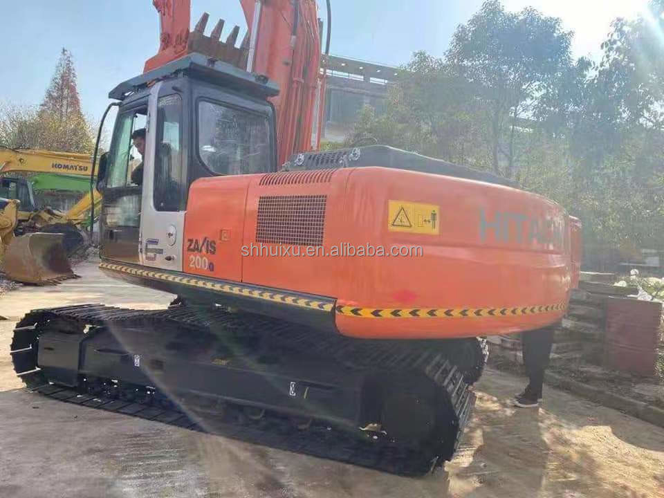 Hitachi dalam stok Kondisi baik Hitachi ZX200-5 bekas Hydraulic crawler excavator/Used digging machine Hitachi ZX200-5 Harga murah