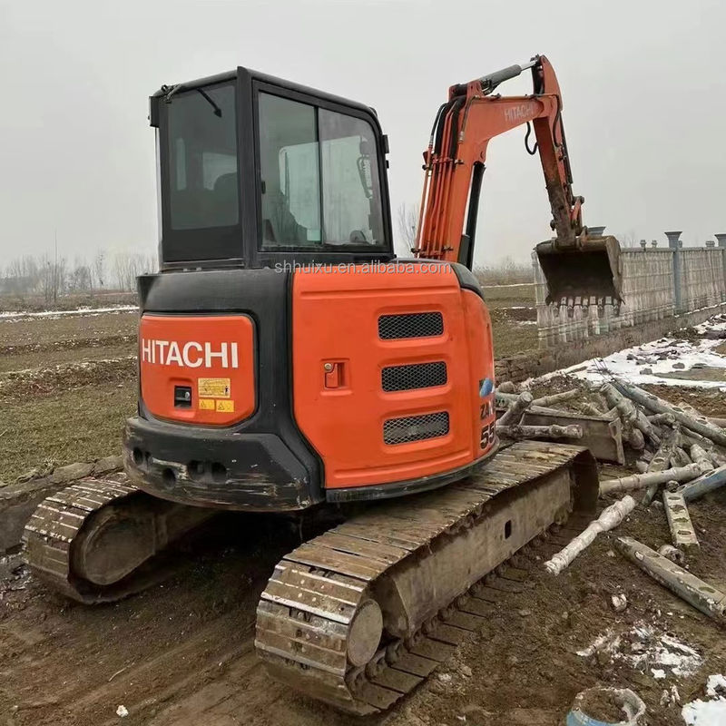 Hitachi jual panas Digunakan mini excavator Hitachi ZX55U Harga murah/kualitas bagus Hitachi ZX55U bekas excavator crawler hidrolik
