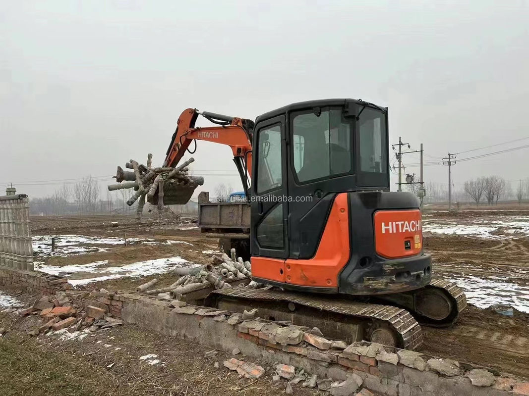 Hitachi jual panas Digunakan mini excavator Hitachi ZX55U Harga murah/kualitas bagus Hitachi ZX55U bekas excavator crawler hidrolik