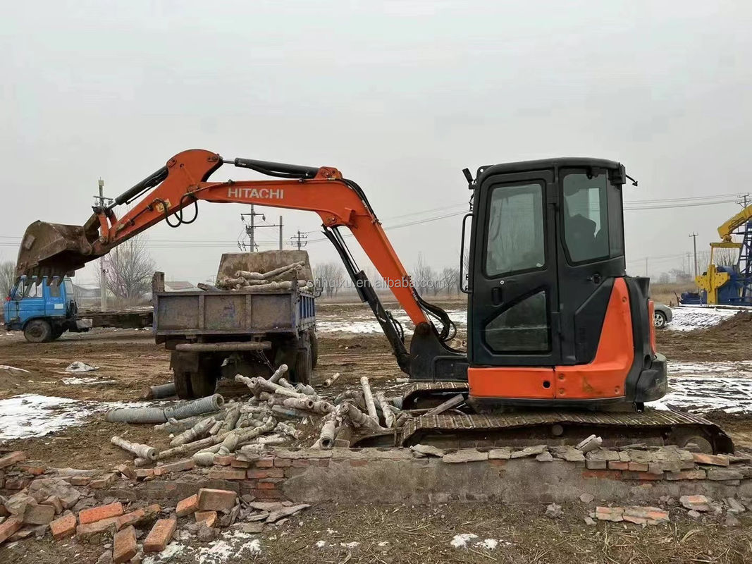 Hitachi jual panas Digunakan mini excavator Hitachi ZX55U Harga murah/kualitas bagus Hitachi ZX55U bekas excavator crawler hidrolik