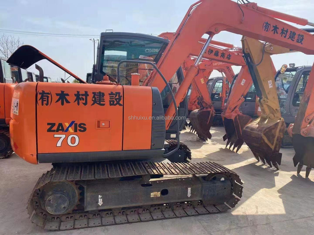 Hitachi jual panas Kualitas tinggi Hitachi ZX70 bekas mesin penggali crawler hidraulik / Digunakan mini penggali Hitachi ZX70 Harga murah