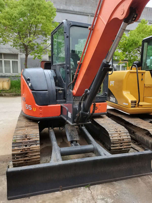 Hitachi dalam stok Kualitas yang sangat baik Hitachi ZX55U Excavator crawler hidraulik bekas / Digger mini bekas Hitachi ZX55U Harga murah