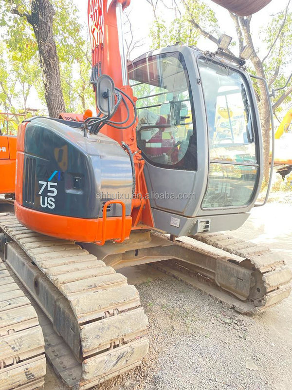 Hitachi dalam stok asal Jepang Hitachi ZX75 bekas excavator crawler hidraulik / Digunakan mini excavator Hitachi ZX75 kualitas bagus Harga murah