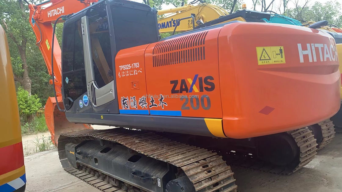 HITACHI jual panas Mesin penggali bekas HITACHI ZX200 Kualitas sangat baik bekas Hydraulic Crawler Excavator asal Jepang untuk dijual