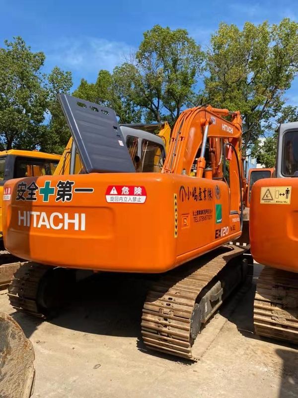 Bestseller HITACHI ex120 Hydraulic Crawler excavator Second hand Kualitas bagus/Mesin penggalian bekas HITACHI ex120 jual panas