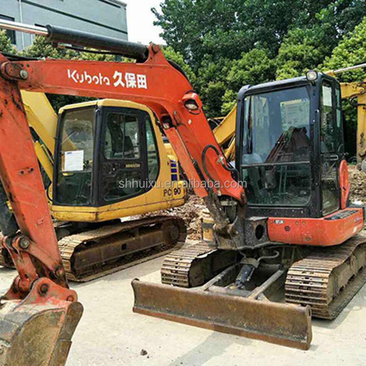 Digunakan mini excavator Kubota55 asal Jepang harga murah/second hand hydraulic crawler Excavator Kubota55 Kualitas tinggi