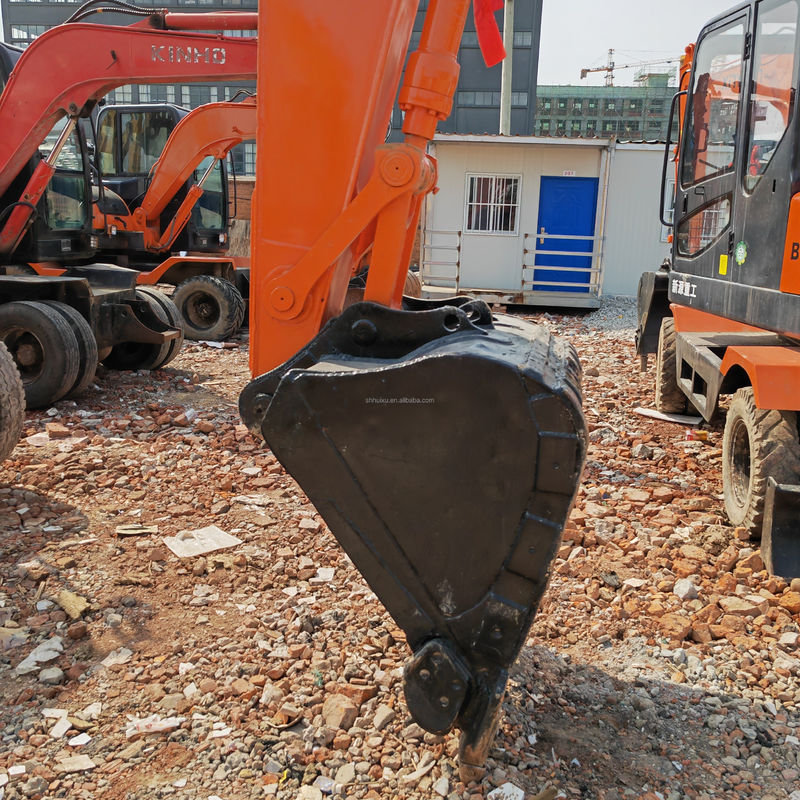90 New Wheeled Excavator Second Hand DOOSAN DH150W-7 Digger 4 Roda yang Digunakan