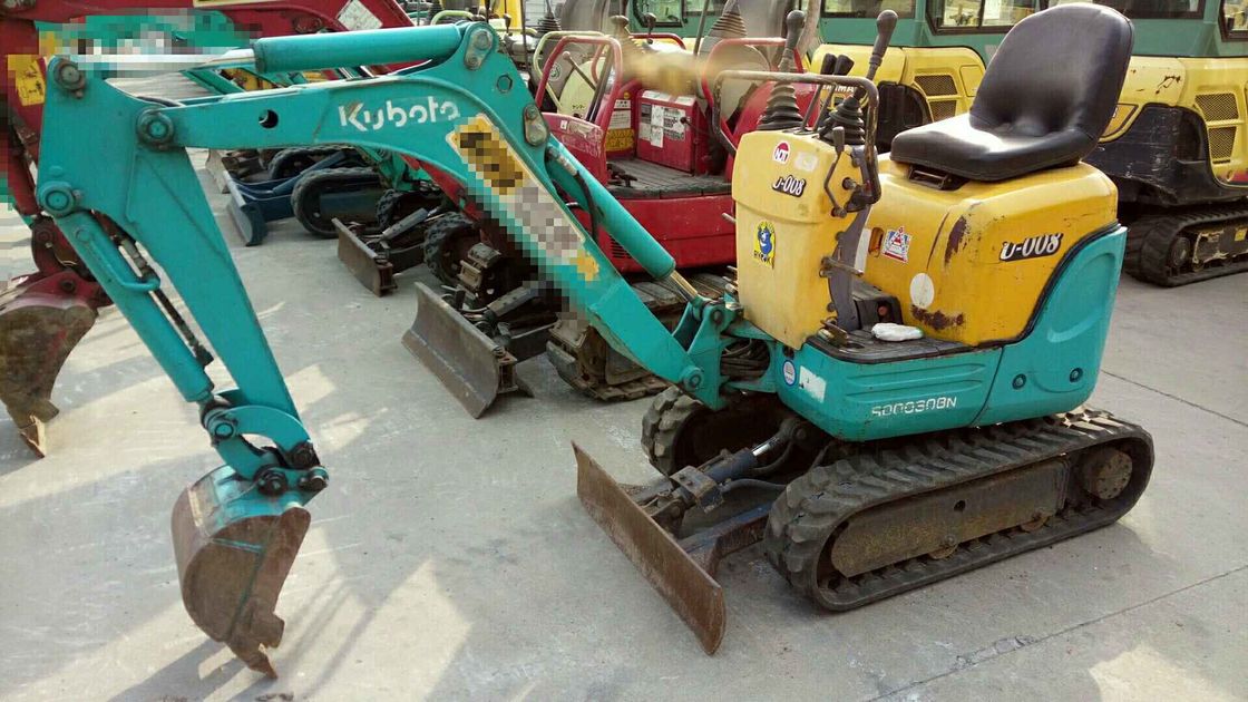 Mini 0.8 Ton Jepang Original Kubota U 008 Digunakan Excavator Di Shanghai Dengan Harga Besar