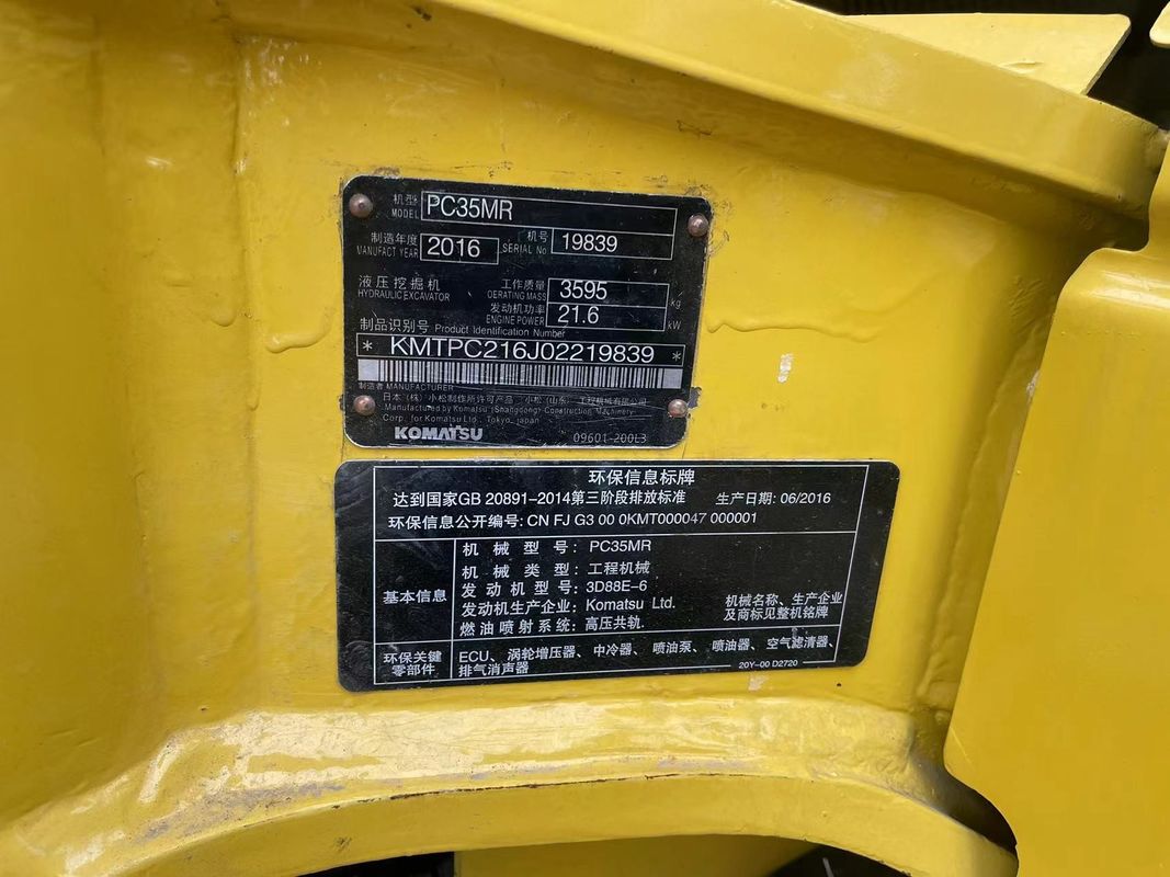 Mini excavator bekas Komatsu PC35 tanpa kabin penggali kecil mesin bekas mini excavator bekas penggali bekas untuk dijual