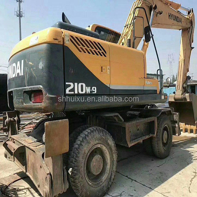 korea asli 2014 digunakan hyundai r210w-9 roda excavator/ ban mesin R210w-9 hyundai untuk dijual