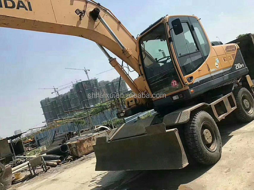 korea asli 2014 digunakan hyundai r210w-9 roda excavator/ ban mesin R210w-9 hyundai untuk dijual