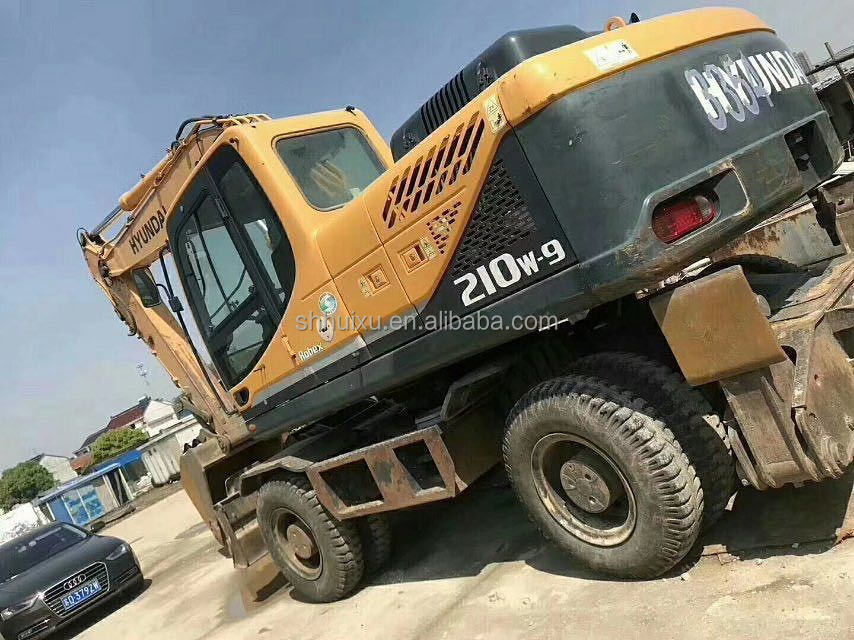 korea asli 2014 digunakan hyundai r210w-9 roda excavator/ ban mesin R210w-9 hyundai untuk dijual