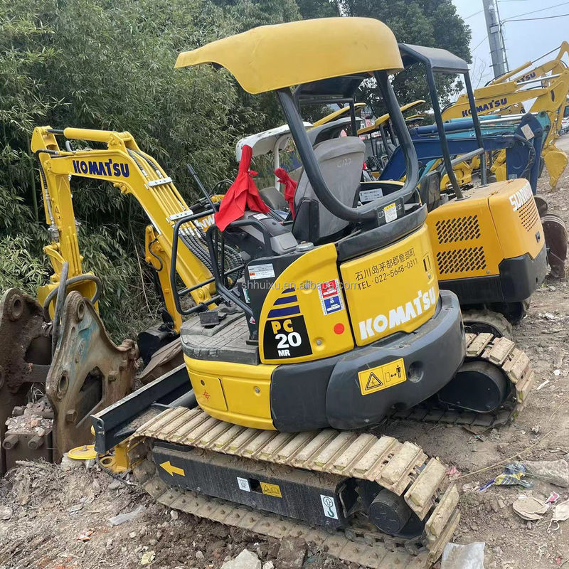 harga murah di saham mini excavator penggali Komatsu PC20 tanpa cab penggali Jepang Digunakan Komatsu hidrolik mini penggali merangkak