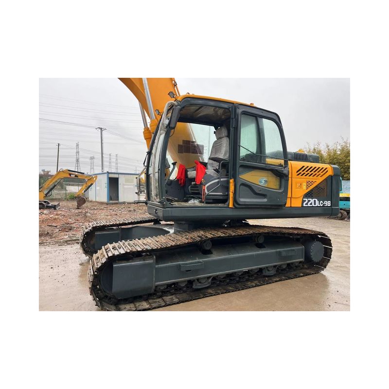 Mesin Konstruksi Digunakan Hydraulic Crawler Excavator Hyundai 225-9 Brand Korea