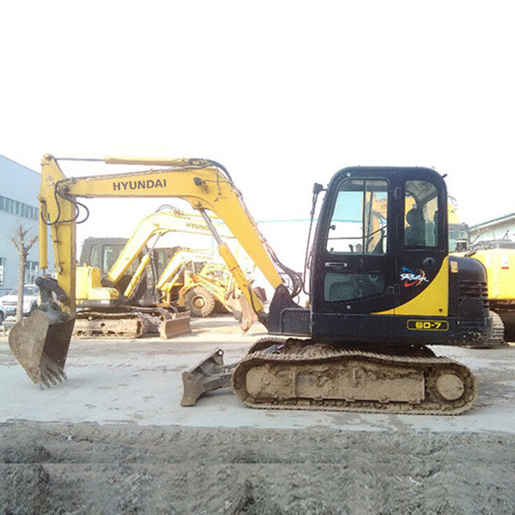 6 Ton Hyundai bekas Excavator Roda R60-7 Hyundai bekas Excavator Crawler 60