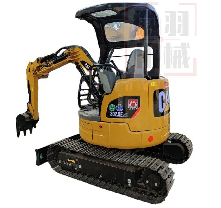 Digunakan excavator berjalan CAT302.5 tanpa mengemudi kabin bekas penggali mini untuk dijual bekas mini excavator penjualan