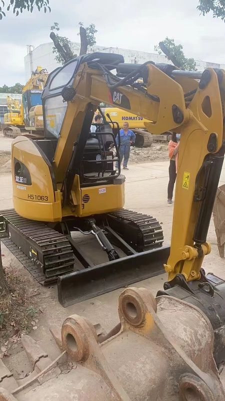 Digunakan excavator berjalan CAT302.5 tanpa mengemudi kabin bekas penggali mini untuk dijual bekas mini excavator penjualan