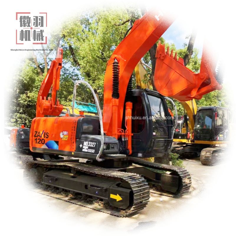 Digunakan Hitachi zaxis 120 listrik crawler mini excavator trek excavator pekerjaan peralatan konstruksi