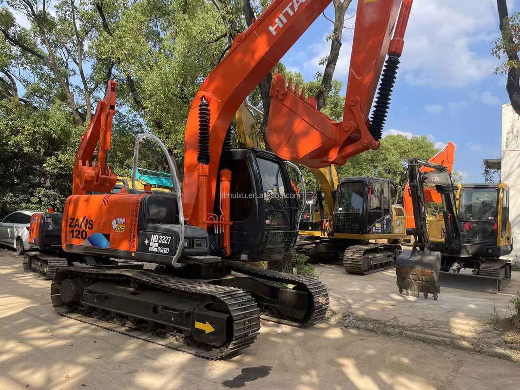 Digunakan Hitachi zaxis 120 listrik crawler mini excavator trek excavator pekerjaan peralatan konstruksi