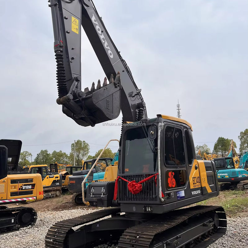 Digunakan Excavator Volvo 140 Digging Machine Second Hand 14000KG 0,19m3 Kapasitas ember