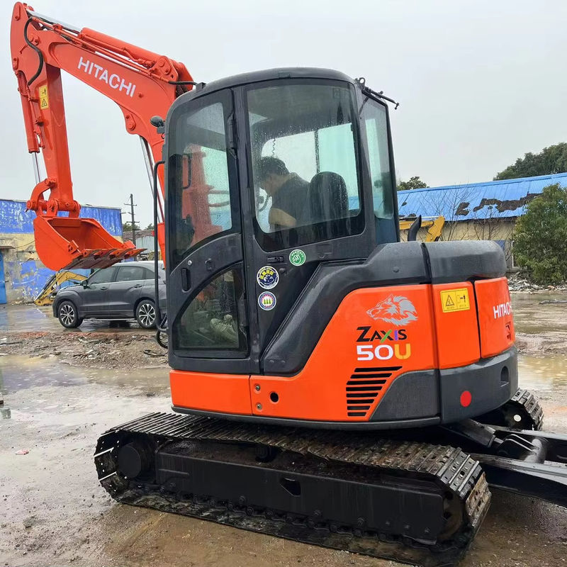 daya penggalian tinggi digunakan Hitachi zx50u/tangan kedua mini crawler excavator Hitachi zx50 u