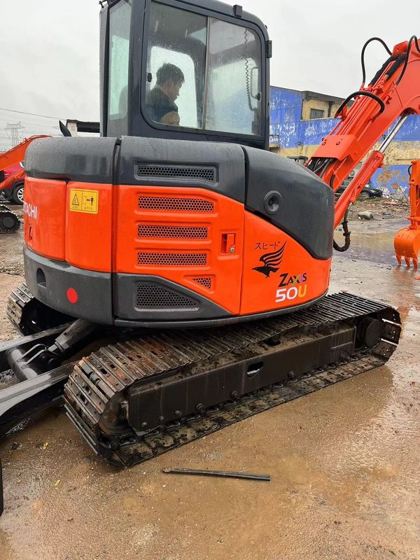 daya penggalian tinggi digunakan Hitachi zx50u/tangan kedua mini crawler excavator Hitachi zx50 u