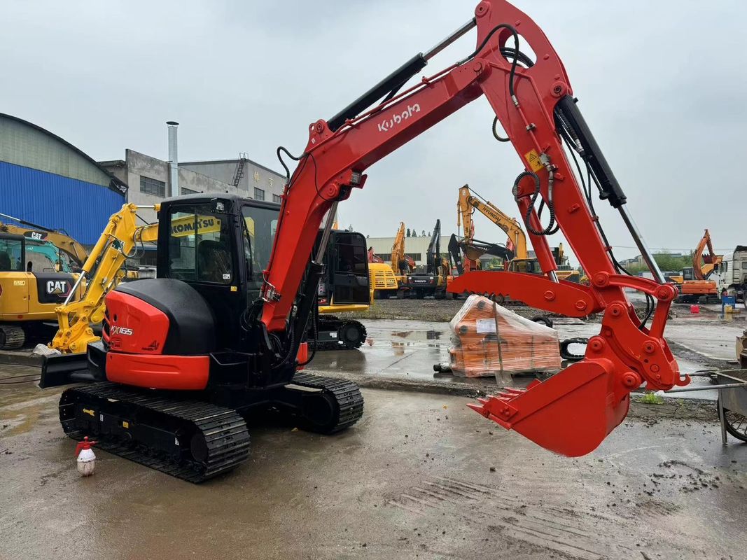 Harga murah bekas excavator 6.5Ton Hydraulic KUBOTA KX165 penggali bekas KUBOTA165 excavators asli Jepang untuk dijual