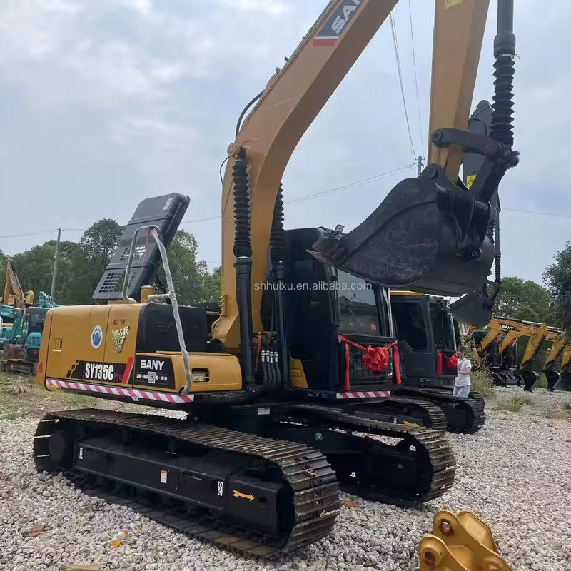 Digunakan Crawler Hydraulic Excavator Sany 135 China Brand EPA Sertifikasi Mesin Konstruksi