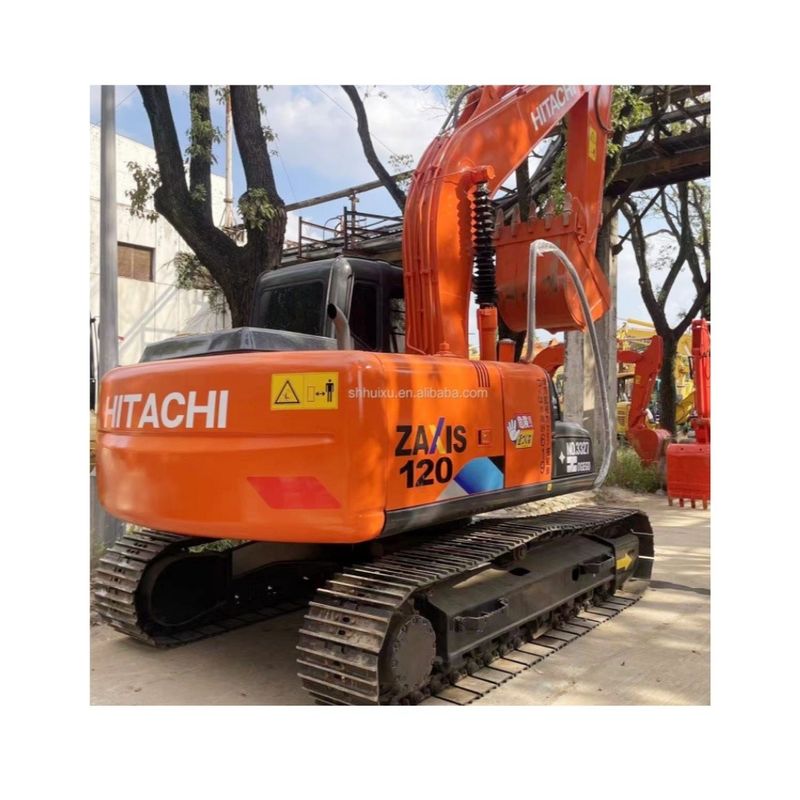 12000kg Zx120 Digunakan Hitachi Excavator Second Hand Dengan Cat Asli 0.51m3