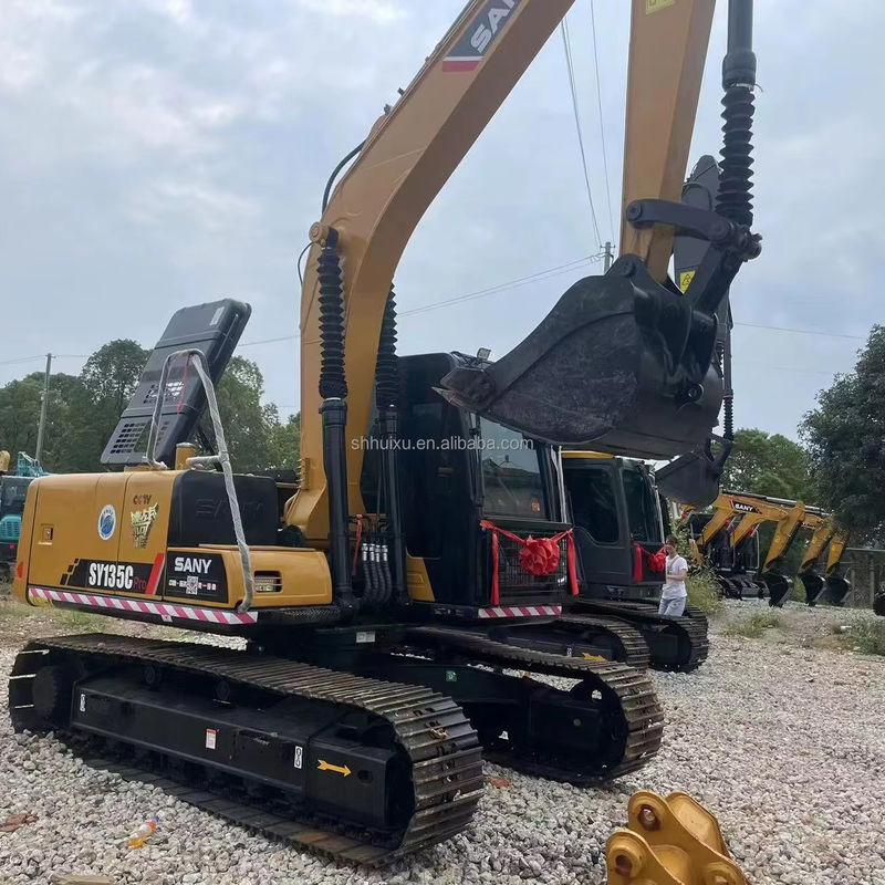 Cina Excavator Sany 135 Digunakan Sany Excavator 13 Ton Cummins Mesin Kuning