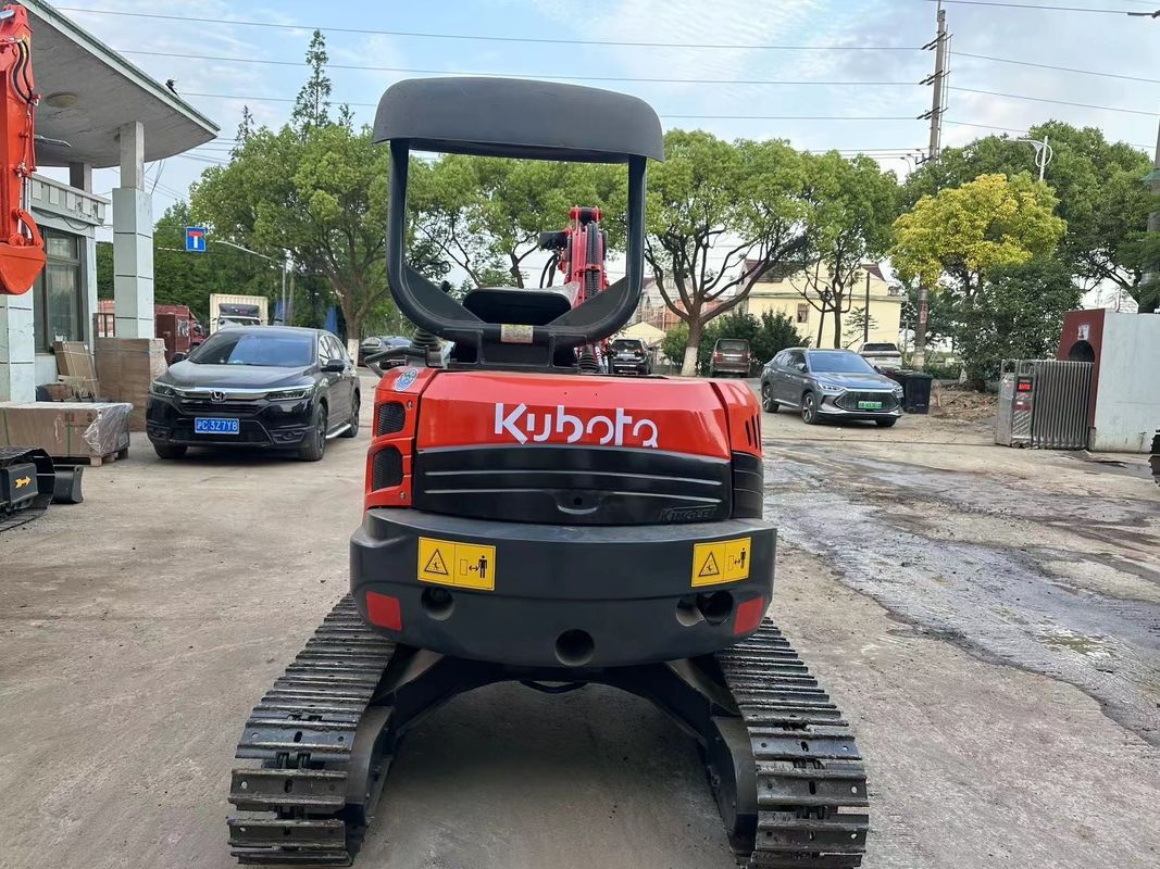 0.15m3 Ember Merah Warna Mini Digunakan Excavator Kubota U35 Second Hand Mini Excavator