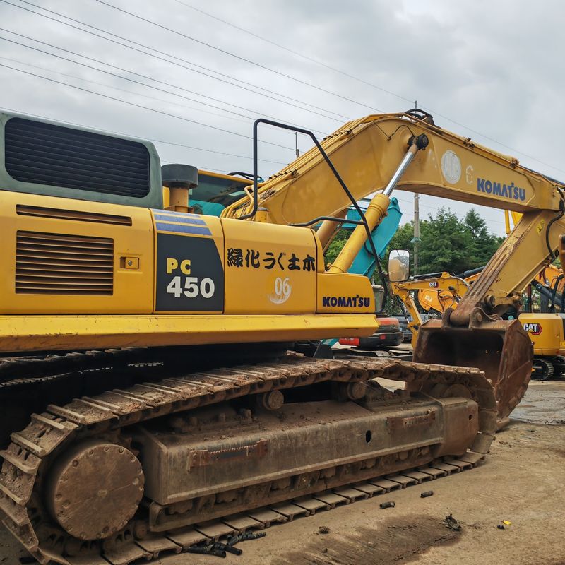 Digunakan Crawler Backhoe Mining Excavator Komatsu pc450 mesin asli negara Komatsu 45T digunakan penggali di stok untuk dijual