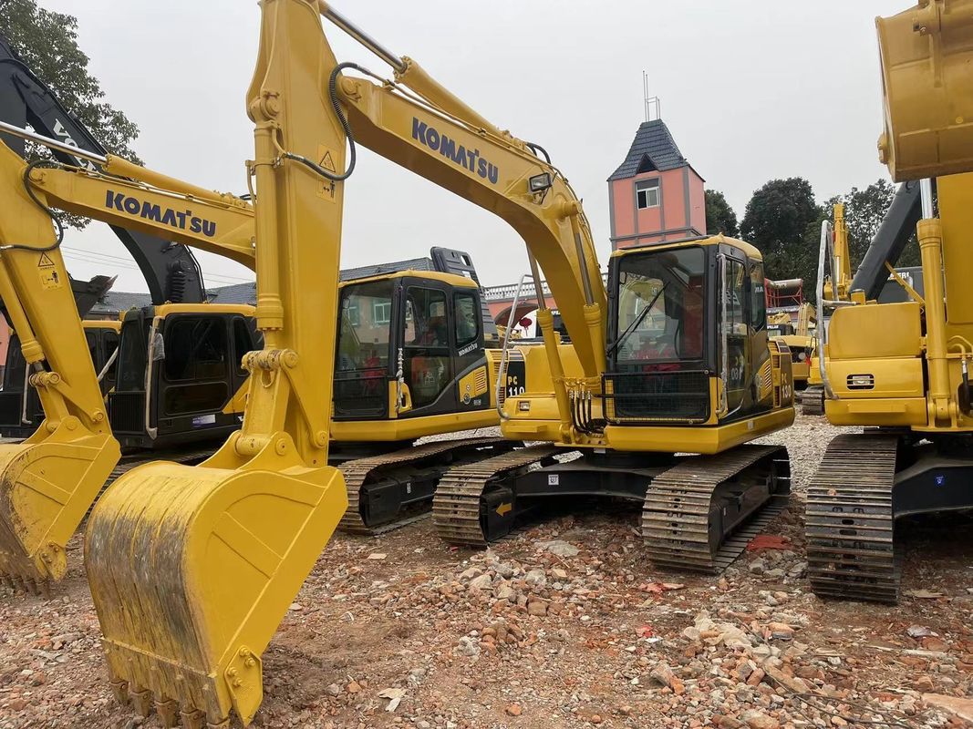Mesin bertenaga tinggi digunakan KOMATSU PC130 di jual / tangan kedua excavator ukuran menengah KOMATSU PC130