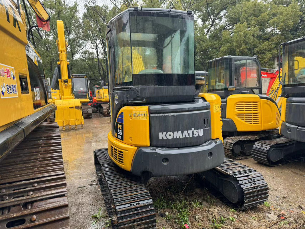 5.5T Digunakan Mini Excavator Digunakan Digger Digunakan Komatsu Pc55 2450mm 1760mm 0.15m3