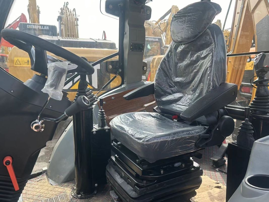 Digunakan excavator Caterpillar CAT420F backhoes sibuk di kedua ujung / bekas mesin traktor Jepang dalam kondisi baik
