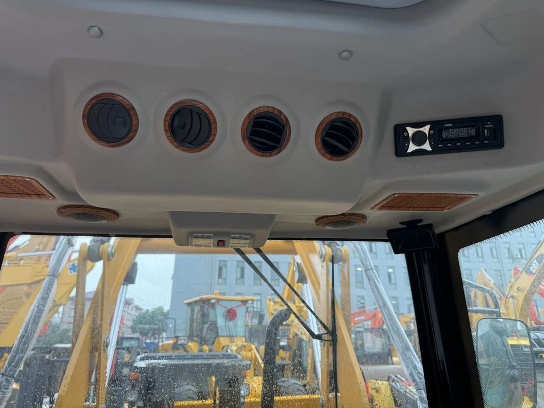 Digunakan excavator Caterpillar CAT420F backhoes sibuk di kedua ujung / bekas mesin traktor Jepang dalam kondisi baik