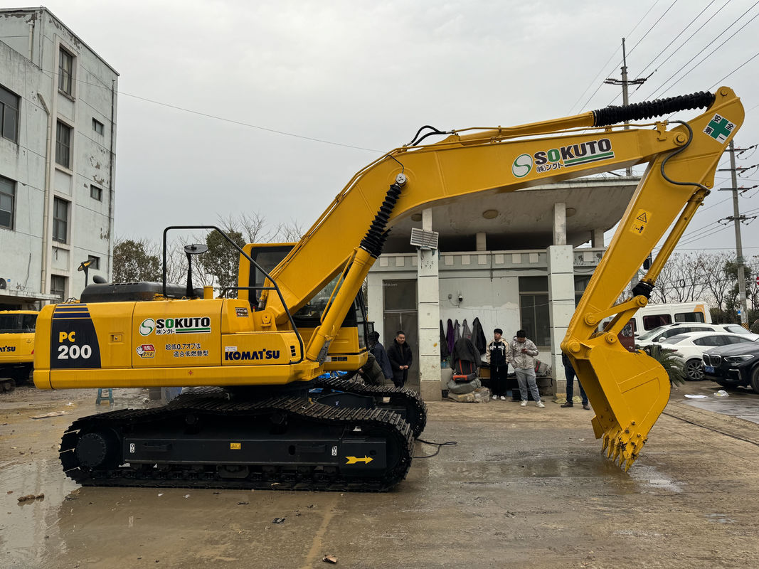 20 Ton Digger Tangan Kedua Komatsu PC200 Excavator Crawler Jenis