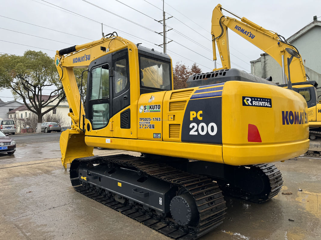 20 Ton Digger Tangan Kedua Komatsu PC200 Excavator Crawler Jenis