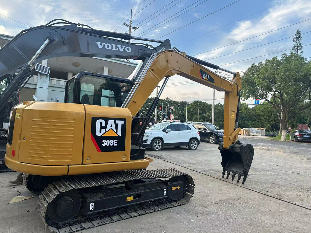 mesin berat digunakan excavator CAT 308E bekas excavator kucing 308e jam kerja rendah