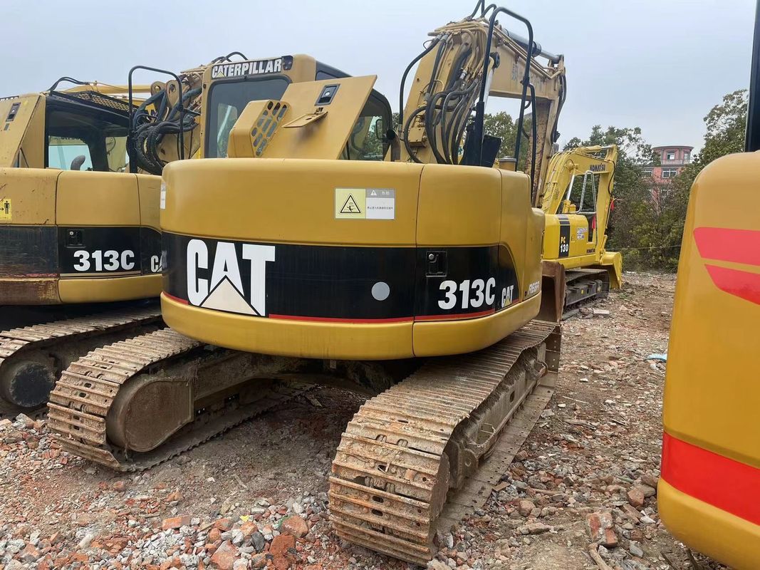 13 ton excavator digunakan cat 313c/kekuatan penggalian tinggi bekas excavator cat 313c