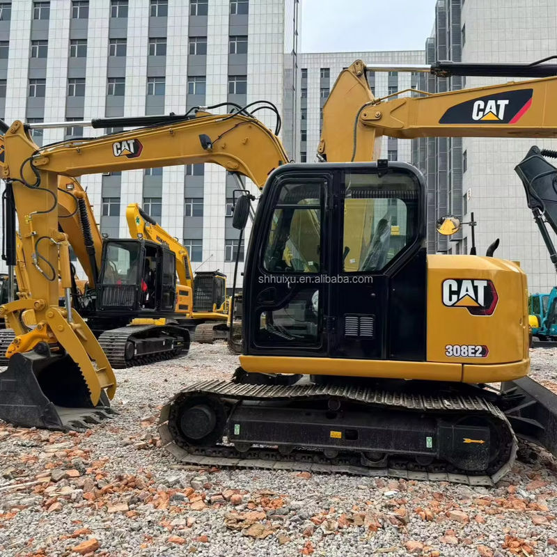 warna kuning mesin bertenaga tinggi digunakan cat308e excavator digunakan kucing tangan kedua cat308e