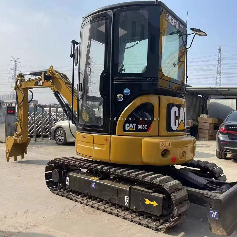warna kuning mini bekas excavator cat303e untuk dijual