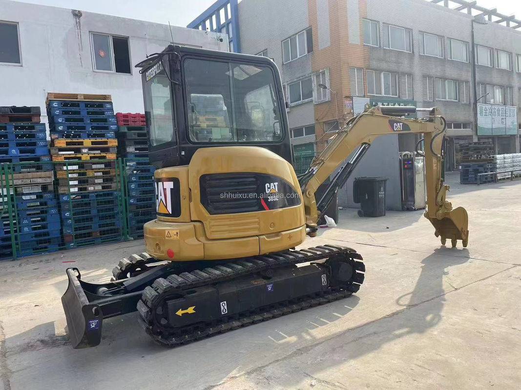 warna kuning mini bekas excavator cat303e untuk dijual