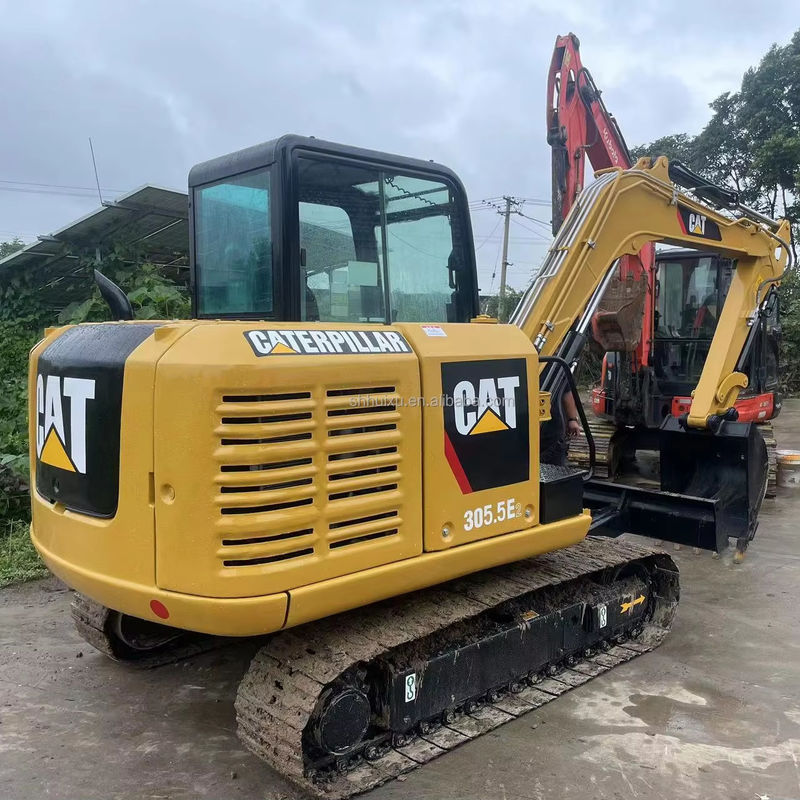 China murah mesin excavator CAT 305,5E2 5T mini excavator bekas penggali konstruksi