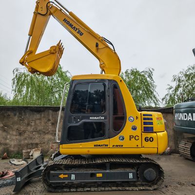 mesin penggali medium dengan mesin Jepang digunakan komatsu pc60-7/detik excavator tangan komatsu pc60-7 dijual